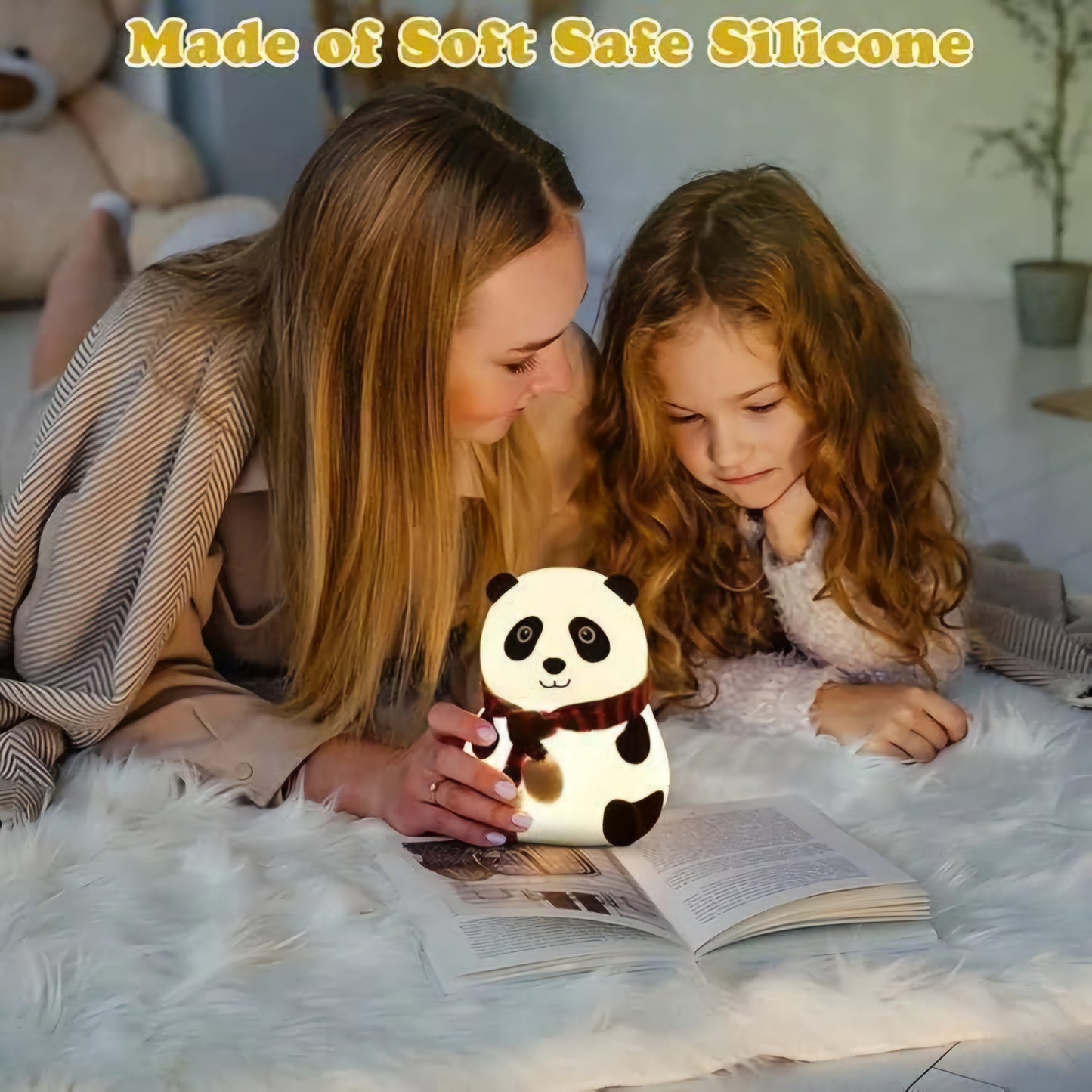 Glowing Panda Silicone Night Lamp