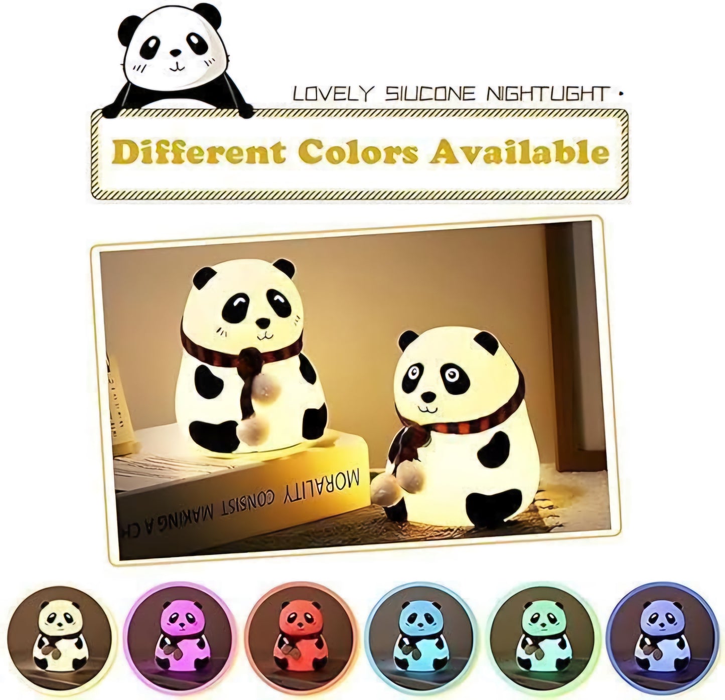 Glowing Panda Silicone Night Lamp